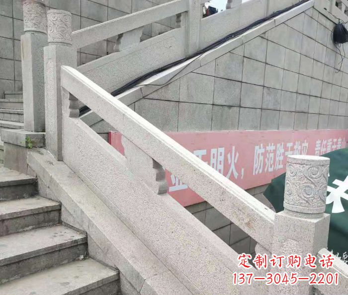 安徽园林景观大理石桥栏板石雕_1 (2)
