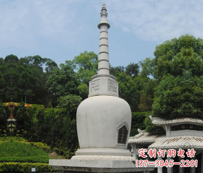 安徽园林景观大理石舍利塔石雕