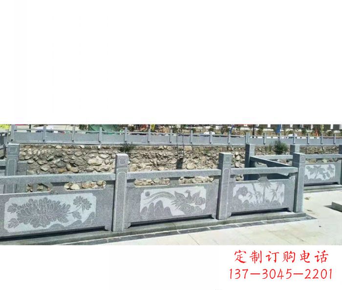 安徽园林景观仿古石雕栏板 (5)