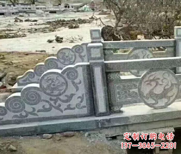 安徽园林景观仿古石雕栏板 (10)