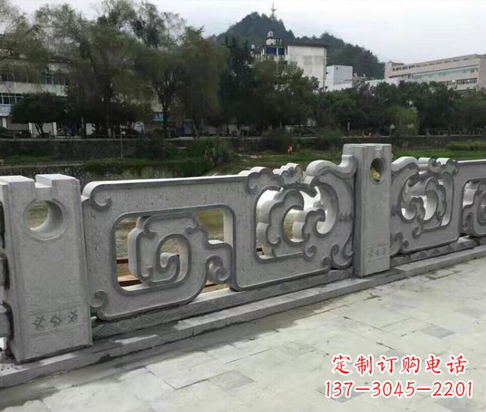 安徽园林景观仿古石雕栏板_1