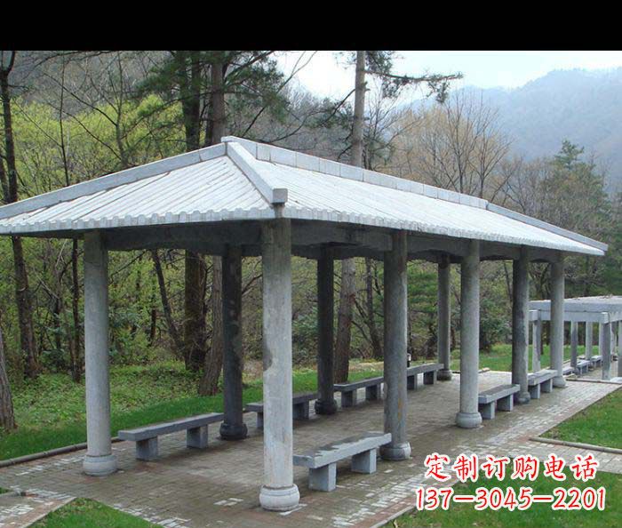 安徽园林景观仿古石雕长廊