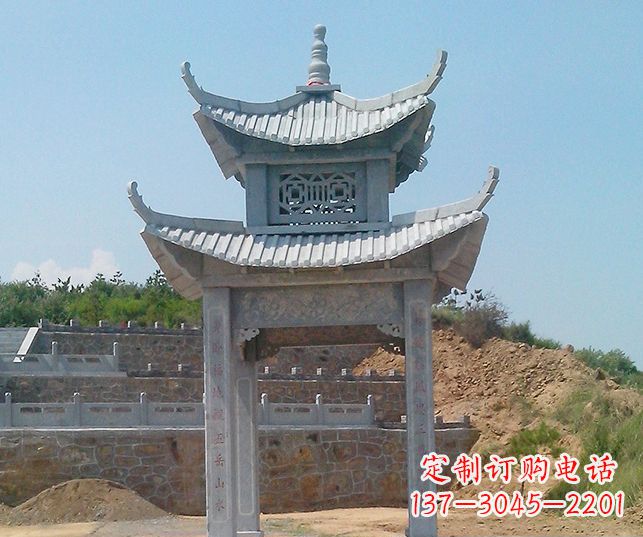 安徽园林景观仿古石雕凉亭