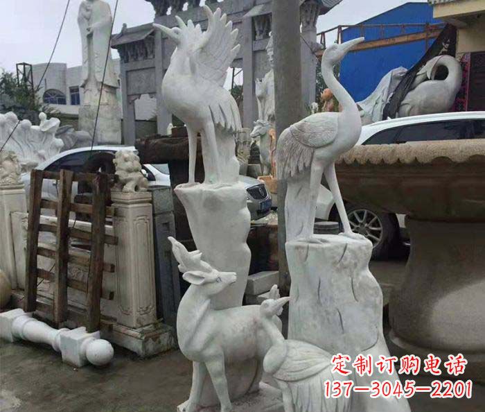 安徽园林景观仙鹤石雕