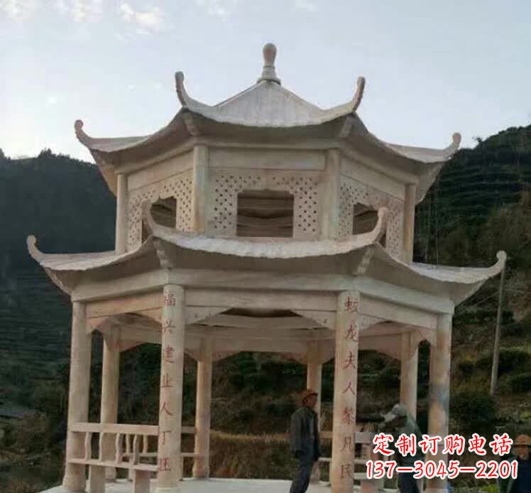 安徽园林石雕凉亭