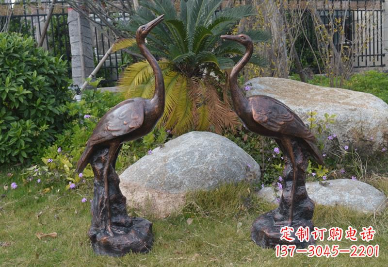 安徽站立仙鹤雕塑 (2)