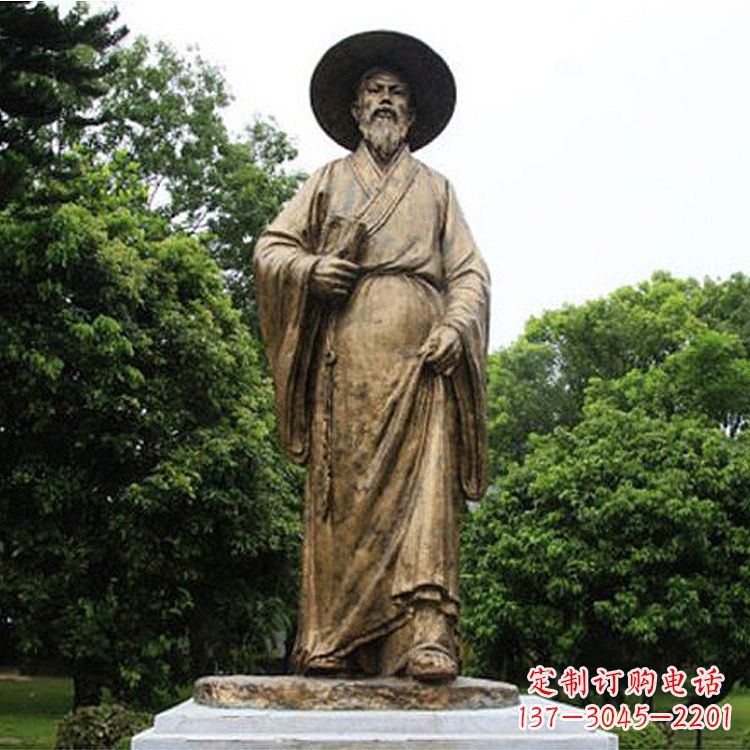安徽中国历史文化名人北宋文学家苏轼苏东坡铜雕像
