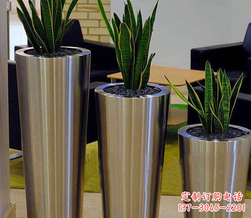 安徽不锈钢花盆广场雕塑